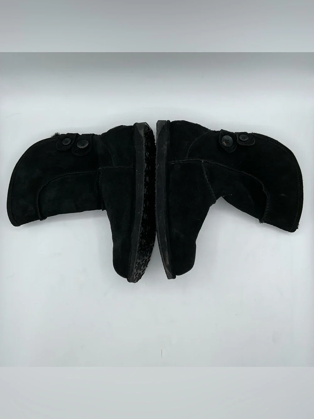 EMU Australia Women’s Black Suede Fleece Lined Mid Calf Winter Boots Size 7